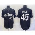 New York Yankees #45 Gerrit Cole Black FEDASGOGE 'Gothic Legacy Edition' Vapor Premier Limited Stitched Jersey