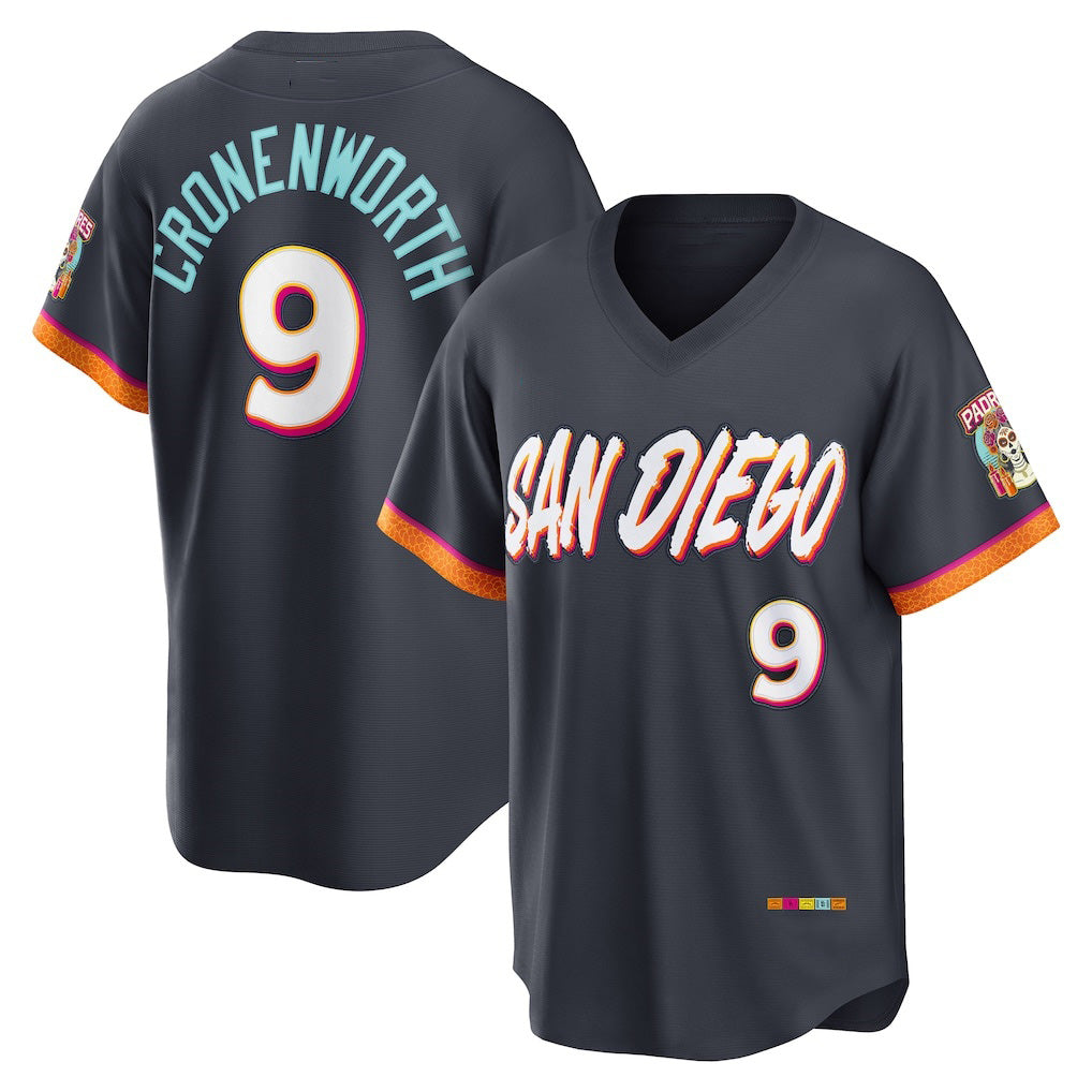 San Diego Padres #9 Jake Cronenworth Obsidian FEDASGOGE 2026 City Connect Stadium Jersey