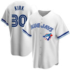 Toronto Blue Jays #30 Alejandro Kirk White FEDASGOGE Home Cooperstown Collection Player Jersey 2