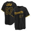 Kansas City Royals #67 Seth Lugo Player Black FEDASGOGE Snake Skin City Game Stitched Jerseys