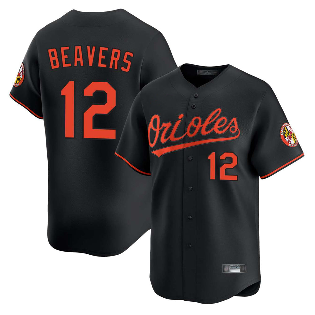Baltimore Orioles #12 Dylan Beavers Player Black FEDASGOGE Limited Home Game Stitched Jerseys