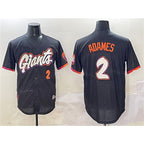 San Francisco Giants #2 Willy Adames Anthracite FEDASGOGE 2025 City Connect Limited Stitched Jersey
