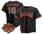 San Francisco Giants #16 Rafael Devers Black FEDASGOGE 2026 Alternate Stadium Stitched Jersey