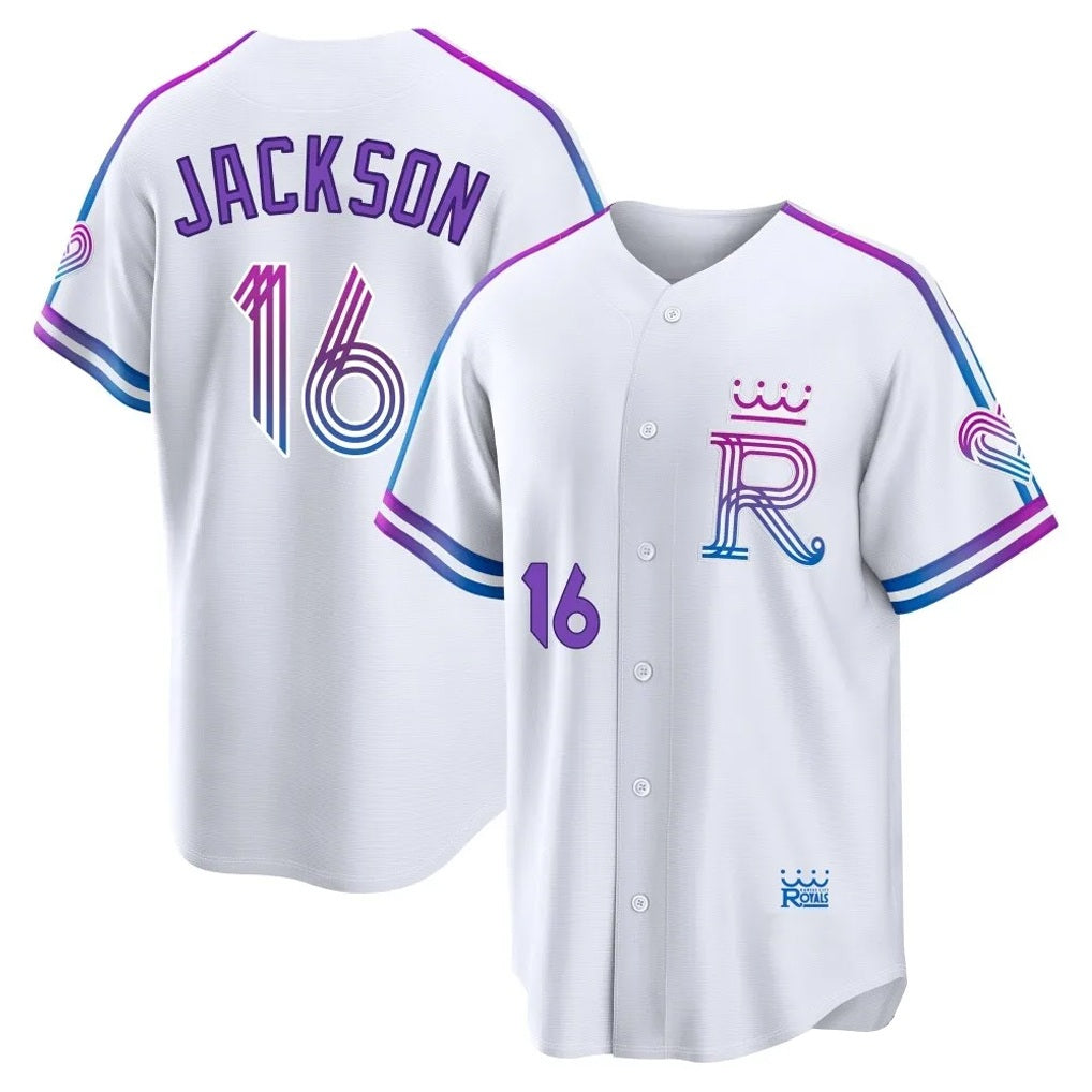Kansas City Royals #16 Bo Jackson Player White FEDASGOGE 2026 City Connect Limited Home Stitched Jerseys