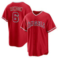 Los Angeles Angels #6 Anthony Rendon Red FEDASGOGE Alternate Replica Player Name Jersey