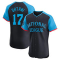 Los Angeles Dodgers #17 Shohei Ohtani Player Black FEDASGOGE National League All-Star Limited Elite Home Stitched Jerseys