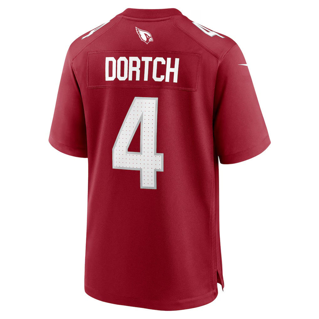A.Cardinals #4 Greg Dortch Cardinal FEDASGOGE Team Game Jersey