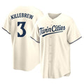 Minnesota Twins #3 Harmon Killebrew Player Cream FEDASGOGEGame Limited Home Stitched Jerseys