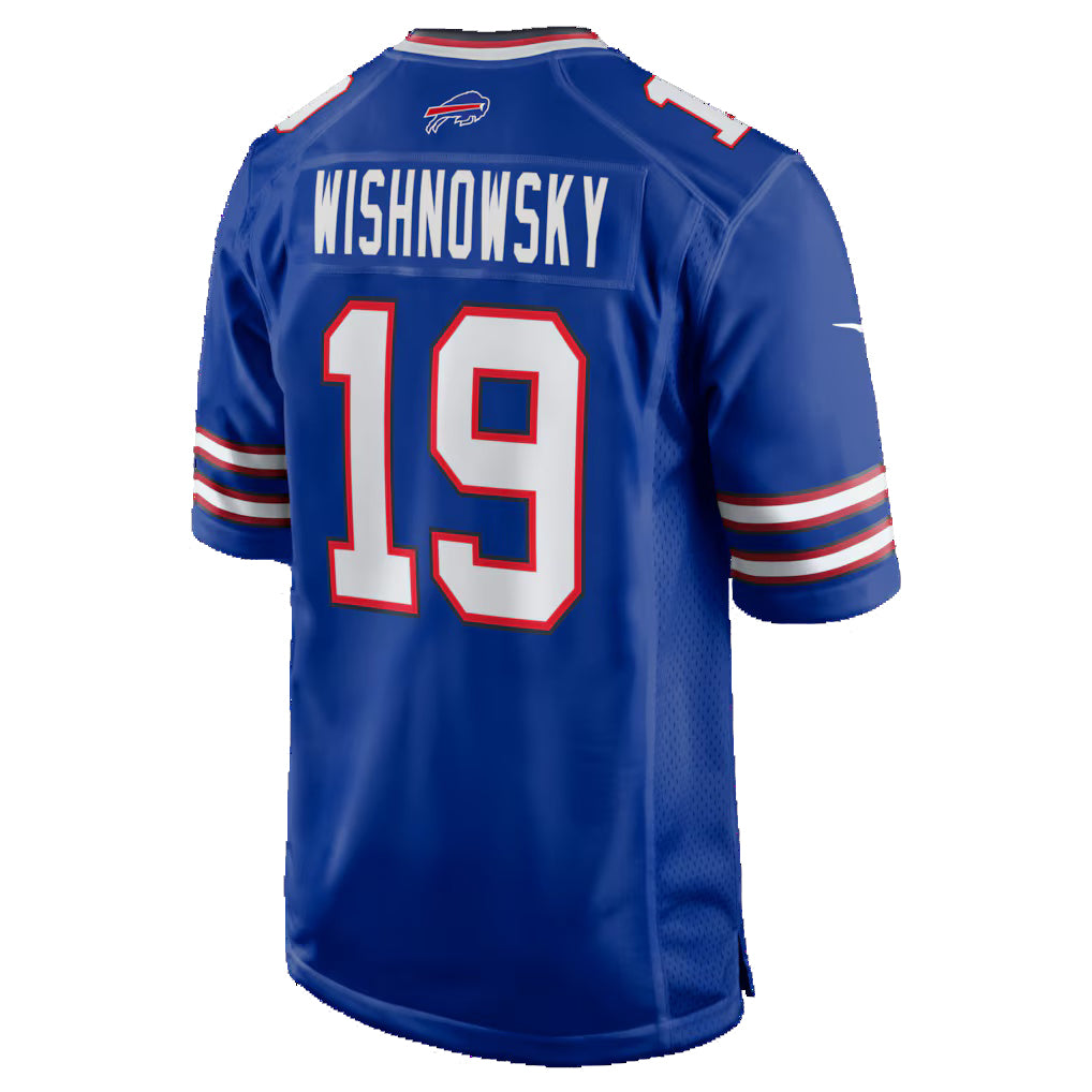 B.Bills #19 Mitch Wishnowsky Royal FEDASGOGE Team Game Jersey