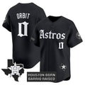 Houston Astros #0 Orbit Black FEDASGOGE 'Gothic Edition' Vapor Limited Stitched Jersey