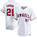 Los Angeles Angels #21 Matt Thaisse White FEDASGOGE Home Limited Stitched Jersey