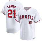 Los Angeles Angels #21 Matt Thaisse White FEDASGOGE Home Limited Stitched Jersey