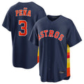 Houston Astros #3 Jeremy Pena Player Navy FEDASGOGE Home Game Stitched Jerseys