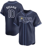 Tampa Bay Rays #10 Amed Rosario Navy FEDASGOGE Away Limited Stitched Jersey