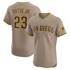 San Diego Padres #23 Fernando Tatis Jr. Khaki FEDASGOGE Sand Elite Jersey