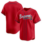 Atlanta Braves Red FEDASGOGE Alternate Limited Jersey