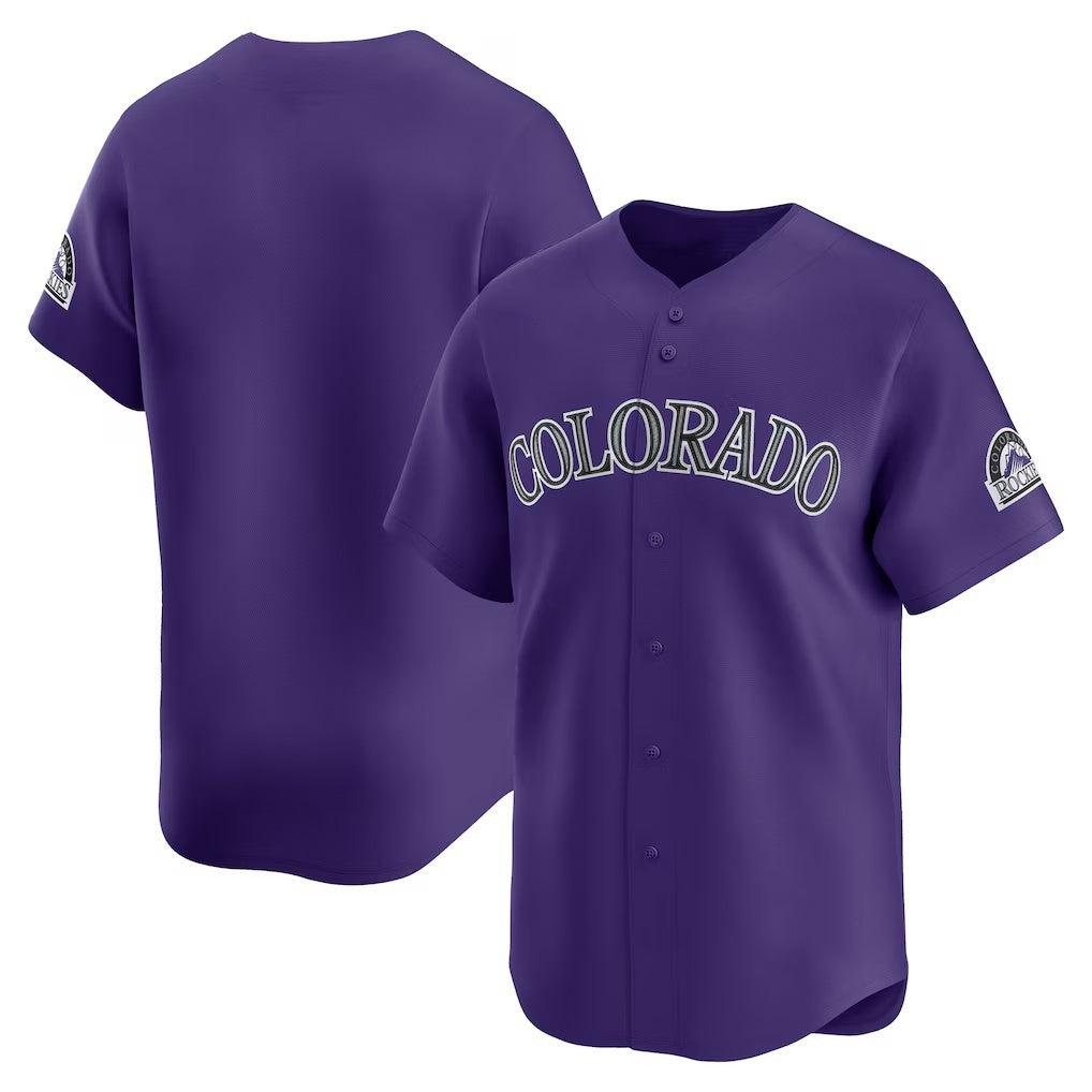 Colorado Rockies Purple FEDASGOGE Alternate Limited Jersey