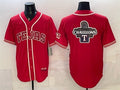 Texas Rangers Team Big Logo Red FEDASGOGE 2026 City Connect Stadium Stitched Jerseys