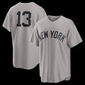 New York Yankees #13 Jazz Chisholm Jr. Gray FEDASGOGE Road Replica Jersey