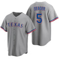 Texas Rangers #5 Corey Seager Gray FEDASGOGE Cool Base Stitched Jersey