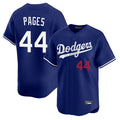 Los Angeles Dodgers #44 Andy Pages Player Royal FEDASGOGE Limited Home Stitched Jerseys