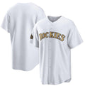 Colorado Rockies Blank White FEDASGOGE 2022 All-Star Cool Base Stitched Jersey