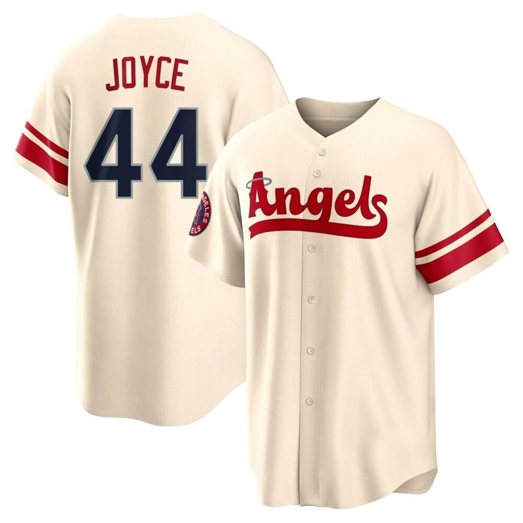 Los Angeles Angels #44 Ben Joyce Player Cream FEDASGOGE City Connect Home Stitched Jerseys