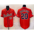 Detroit Tigers #20 Spencer Torkelson Orange FEDASGOGE With Patch Vapor Premier Limited Stitched Jersey