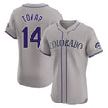 Colorado Rockies #14 Ezequiel Tovar Player Gray FEDASGOGE Limited Elite Home Stitched Jerseys