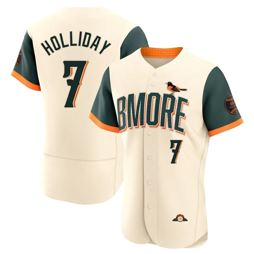 Baltimore Orioles #7 Jackson Holliday Player Cream FEDASGOGE 2026 City Connect Limited Elite Home Game Stitched Jerseys
