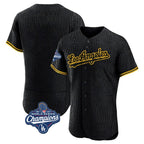 Los Angeles Dodgers Blank Player Black FEDASGOGE Snake Skin City Limited Elite Home World Series Meet Stitched Jerseys