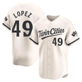 Minnesota Twins #49 Pablo Lopez Player Cream FEDASGOGEHome Limited Stitched Jerseys
