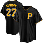 Pittsburgh Pirates #27 Kevin Newman Black FEDASGOGE Cool Base Stitched Jersey