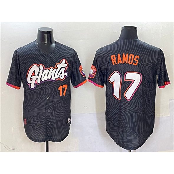 San Francisco Giants #17 Heliot Ramos Anthracite FEDASGOGE 2025 City Connect Limited Stitched Jersey
