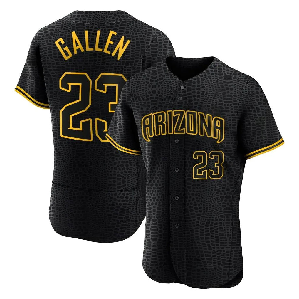 Arizona Diamondbacks #23 Zac Gallen Player Black FEDASGOGE Snake Skin City Limited Elite Home Game Stitched Jerseys