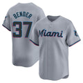 Miami Marlins #37 Anthony Bender Player Gray FEDASGOGE Home Limited Stitched Jerseys