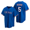 Texas Rangers #5 Corey Seager Blue FEDASGOGE Cool Base Stitched Jersey