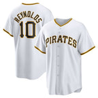 Pittsburgh Pirates #10 Bryan Reynolds White FEDASGOGE Replica Player Jersey