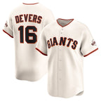 San Francisco Giants #16 Rafael Devers Cream FEDASGOGE Home Limited Player Jersey