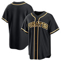 Pittsburgh Pirates Blank Black FEDASGOGE Out Stitched Jersey