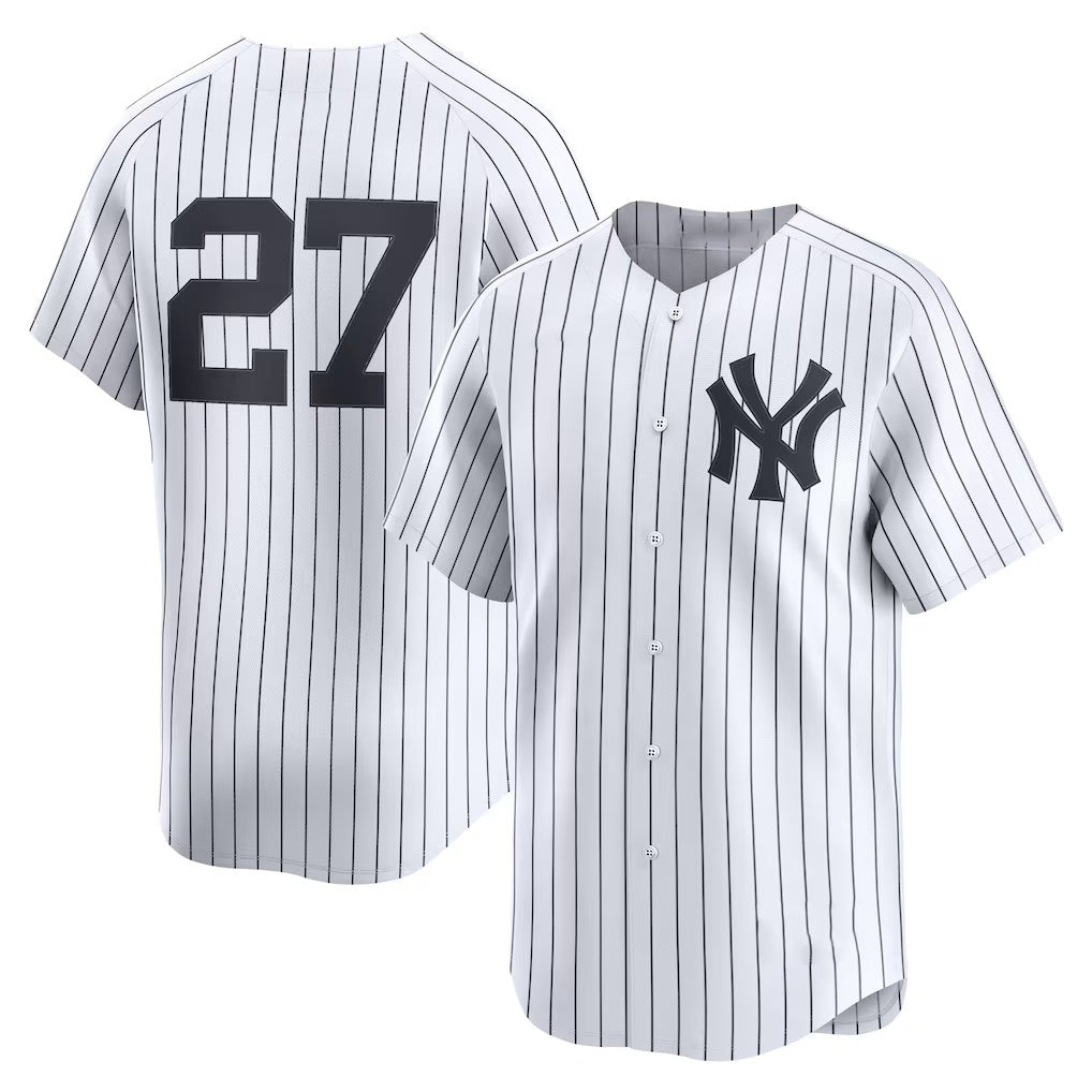 New York Yankees #27 Giancarlo Stanton White FEDASGOGE Home Limited Player Jersey 2