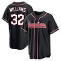 Cleveland Guardians #32 Gavin Williams Player Black FEDASGOGE Fashion Out Home Game Stitched Jerseys