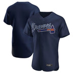 Atlanta Braves Navy FEDASGOGE Alternate Limited Elite Home Game Blank Player Stitched Jerseys