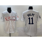 New York Yankees #11 Anthony Volpe White FEDASGOGE Bronx Graffiti Vapor Limited Stitched Jersey