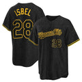 Kansas City Royals #28 Kyle Isbel Player Black FEDASGOGE Snake Skin City Game Stitched Jerseys