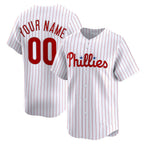 Custom Philadelphia Phillies White FEDASGOGE HHome Limited Jersey