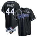 Los Angeles Dodgers #44 Andy Pages Player Black FEDASGOGE World Series Carbon Limited Home Stitched Jerseys