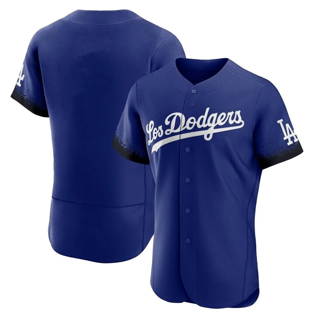Los Angeles Dodgers Blank Player Royal FEDASGOGE City Connect Elite Home Stitched Jerseys