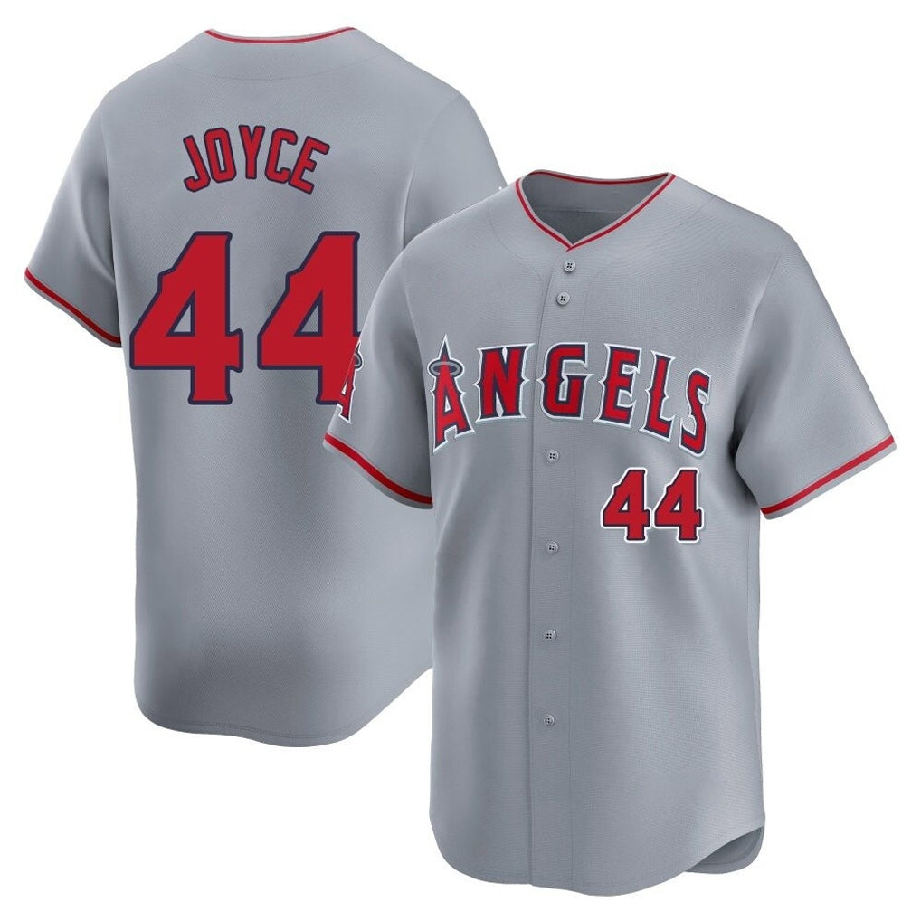 Los Angeles Angels #44 Ben Joyce Player Gray FEDASGOGE Home Limited Stitched Jerseys