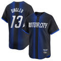 Detroit Tigers #13 Dillon Dingler Player Navy FEDASGOGE City Connect Home Limited Stitched Jerseys